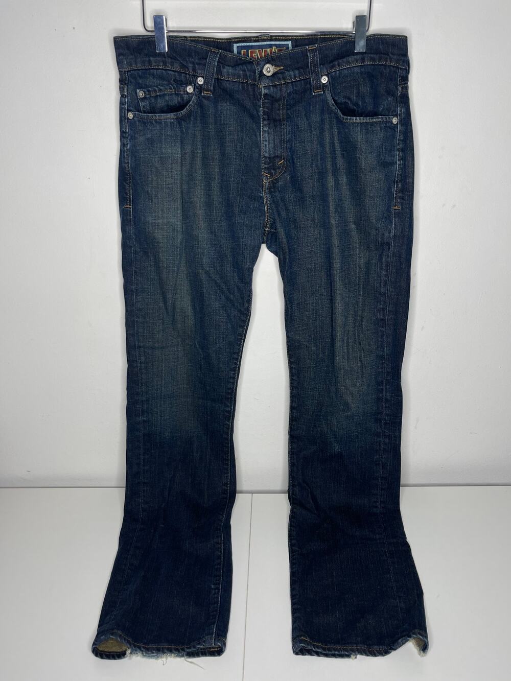 Levi’s Skinny 511— Straight Leg, Blue Dark Wash, Denim Jeans — Men's Size 36x32
